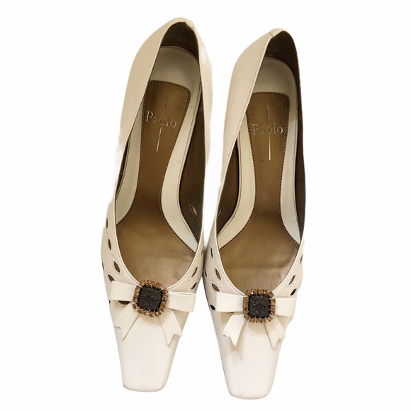 Paolo Shoes - Paolo cream pumps size 6.5